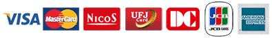 VISA, JCB, MASTER, NICOS, UFJ,DC, AMEX