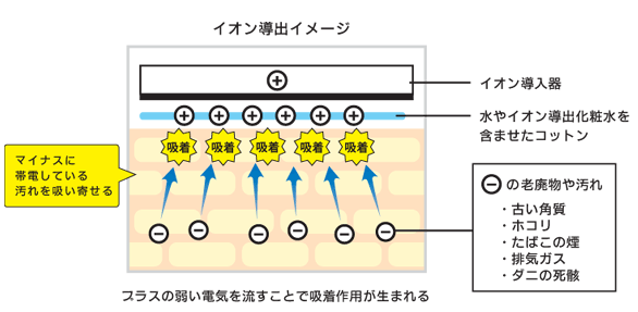 イオン導出（クレンジング）