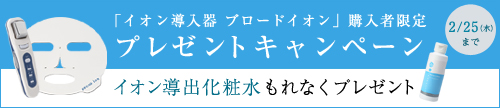 2/25までブロードイン購入キャンペーン